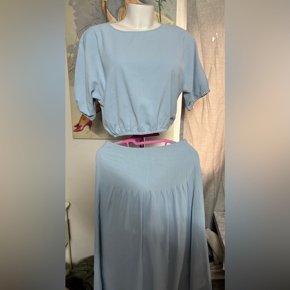 Ecowish 2 piece maxi skirt and crop top, woman’s 2 piece set, size small, new - Picture 3 of 16